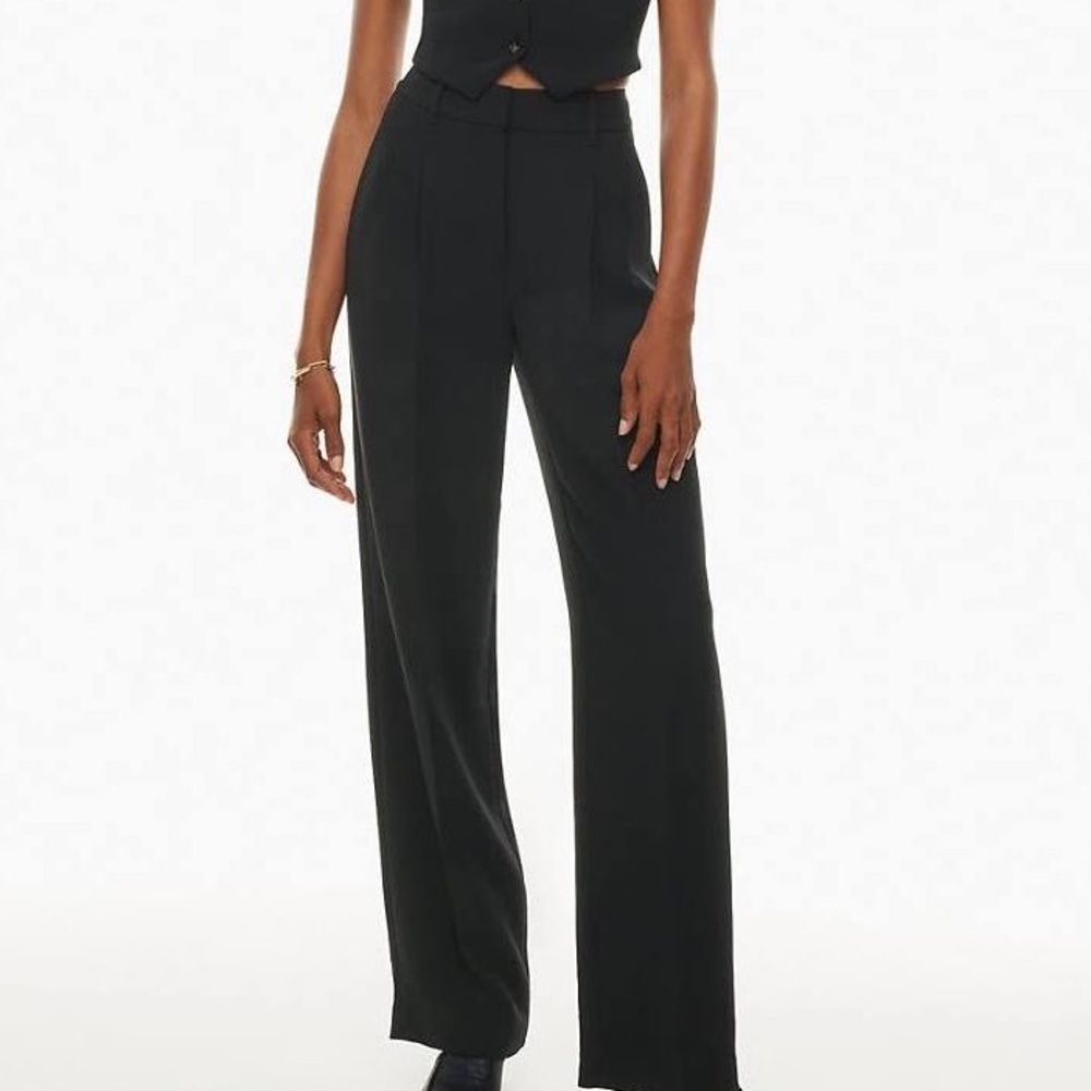 Nicole Miller New York Wide Leg Pleated Pants